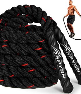 HPYGN Jump Rope, Weighted Jump Rope for Men women, 2.8lb 3.8lb 5lb Heavy Skipping Rope for Exercise, Adult Jumpropes for Home Workout, Improve Strength and Building Muscle,Total Body Workout Equipment